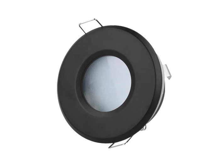 MR16 IP65 Recessed Downlight Frame &ndash; Black