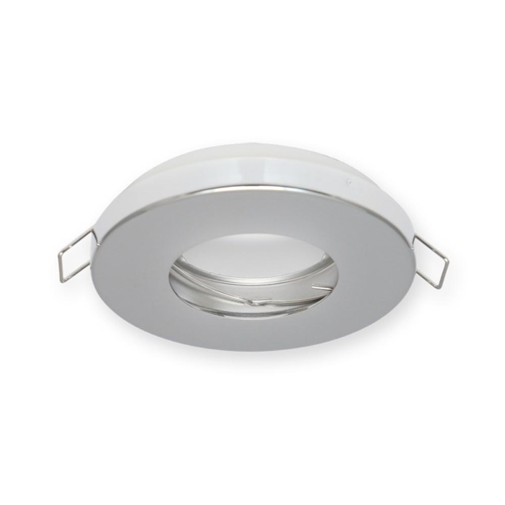MR16 / GU10 IP44 Bathroom Downlight Frame – Chrome