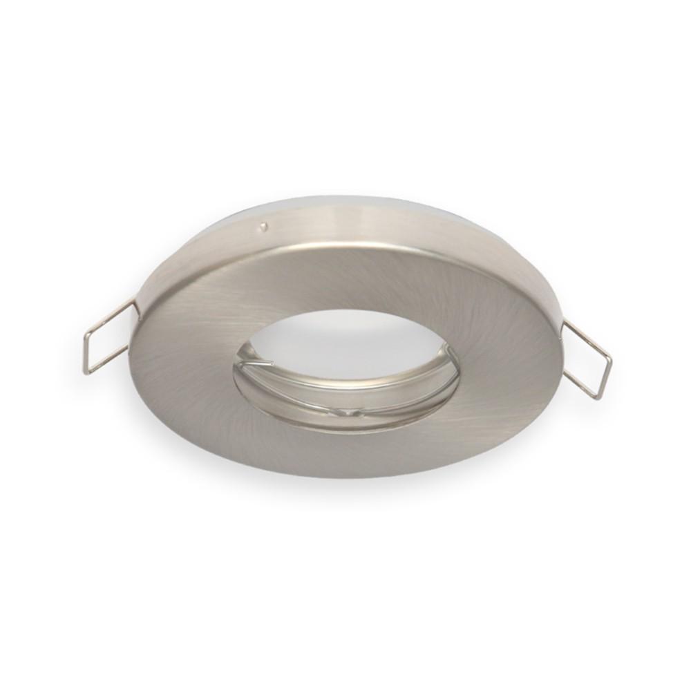 MR16 / GU10 IP44 Bathroom Downlight Frame – Satin Nickel