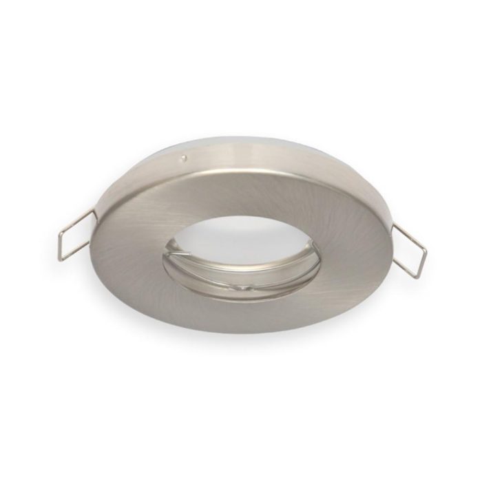 MR16 / GU10 IP44 Bathroom Downlight Frame &ndash; Satin Nickel