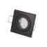MR11 / GU11 IP44 Bathroom Downlight Frame &ndash; Square Black - Primary image