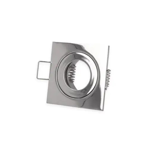MR11 / GU11 IP44 Bathroom Downlight Frame – Square Chrome