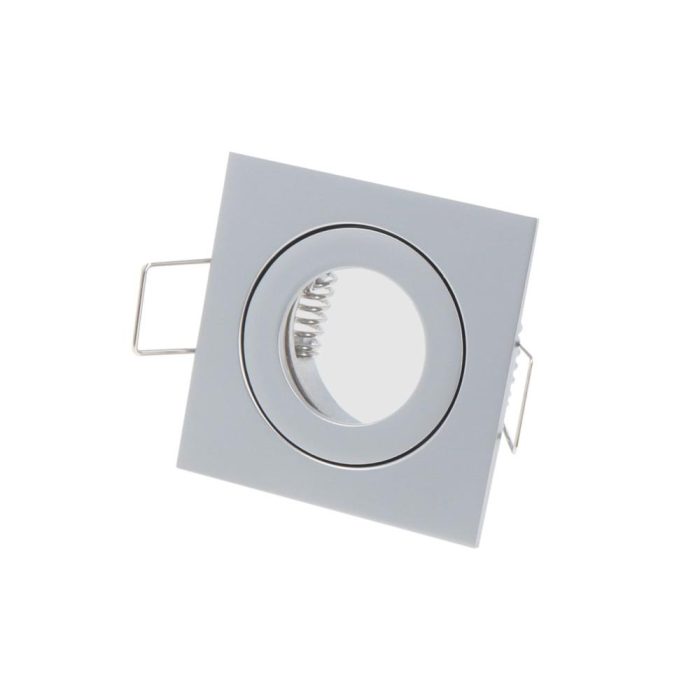 MR11 / GU11 IP44 Bathroom Downlight Frame &ndash; Square Graphite
