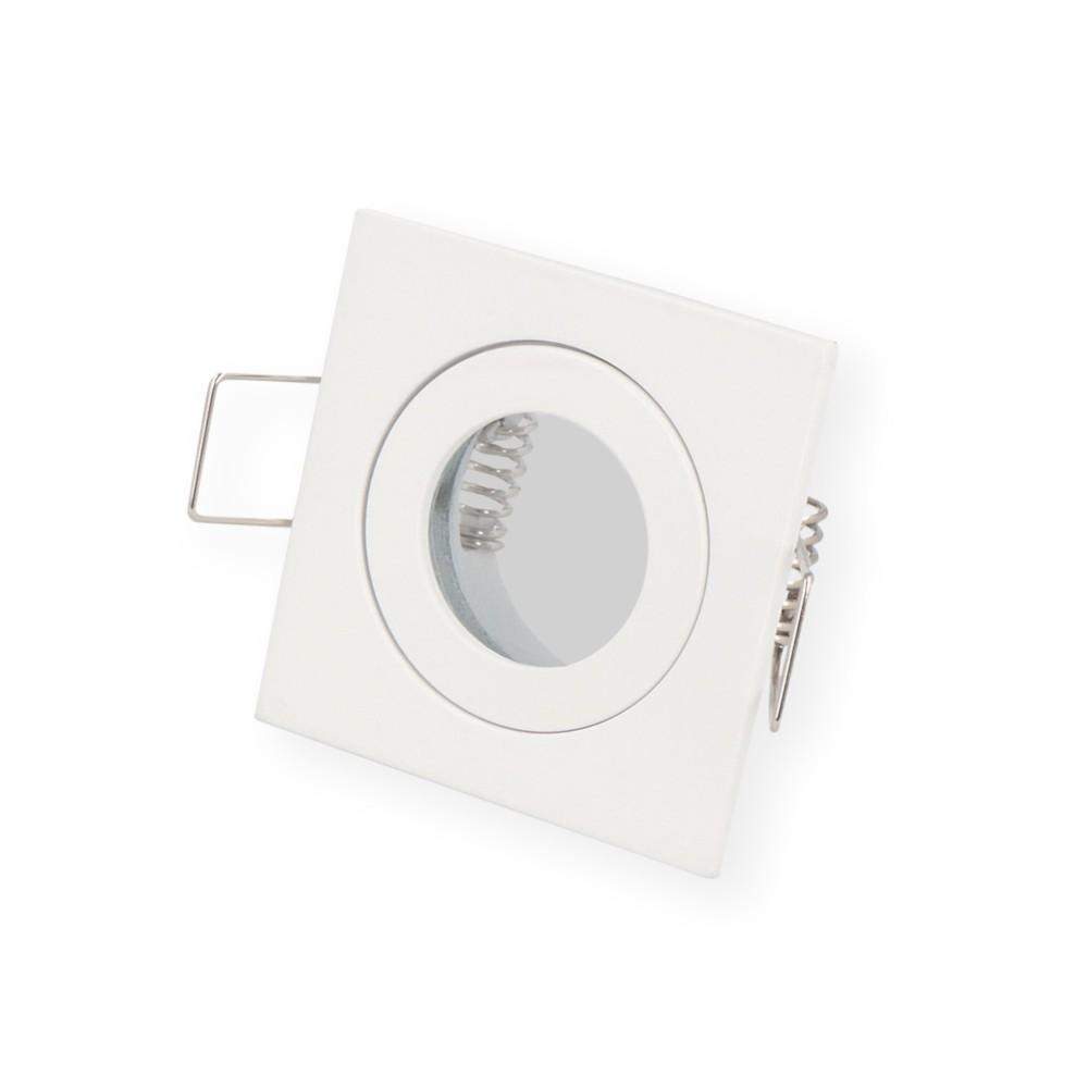MR11 / GU11 IP44 Bathroom Downlight Frame – Square White