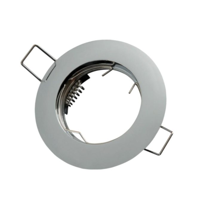 MR16 Flat Recessed Ceiling Downlight &ndash; Chrome