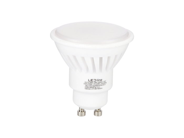 GU10 10W Dimmable LED Bulb &ndash; 2700K 1250lm