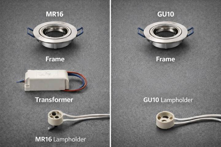 MR16 vs GU10 Downlight Frames (UK): Do You Need a Transformer, and Which Lamp Holder Do You Need?